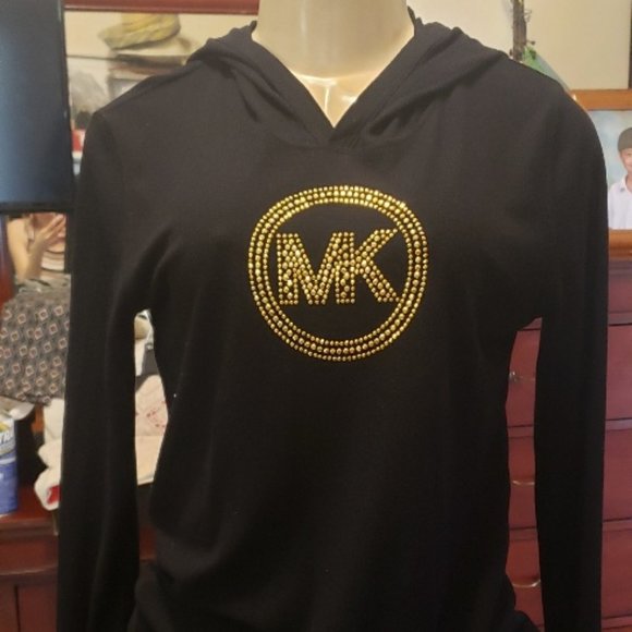 Micheal Kors Black Hoodie Sweater Hoodie - Picture 1 of 4